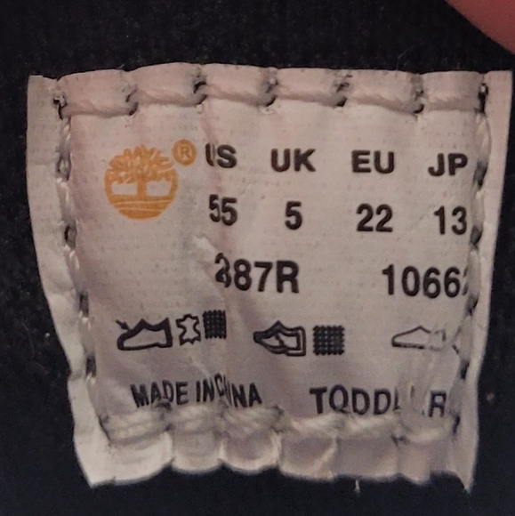 Timberland Kids Brown Leather Shoes Toddler Size 5.5 - Picture 5 of 5